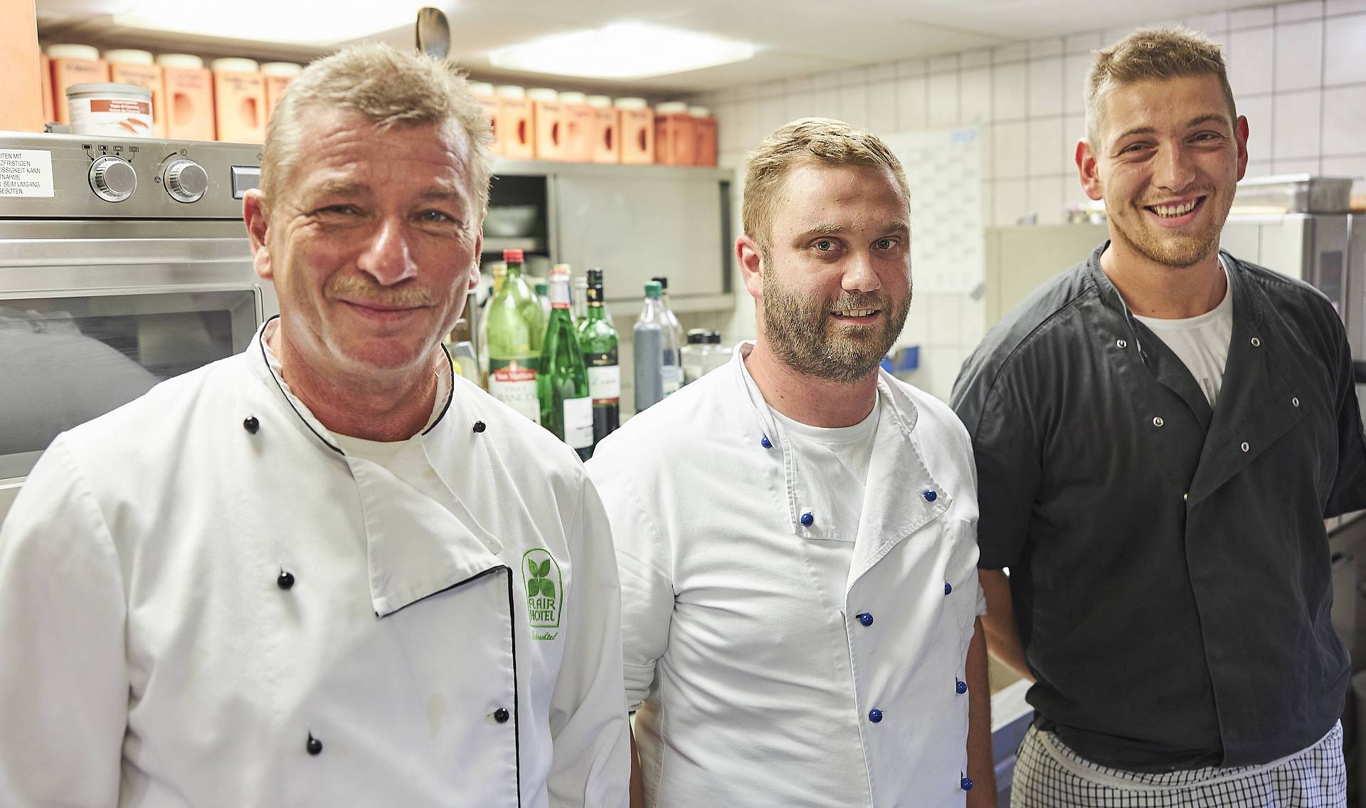 The chef with his cooks